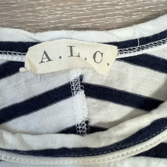 A.L.C. Striped Open Back Top - Picture 2 of 4